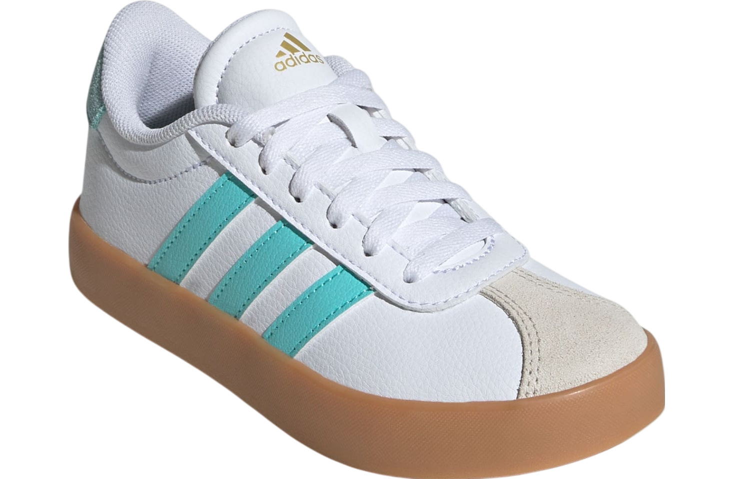 Adidas Vl Court 3.0 Gs Cloud White / Flash Aqua