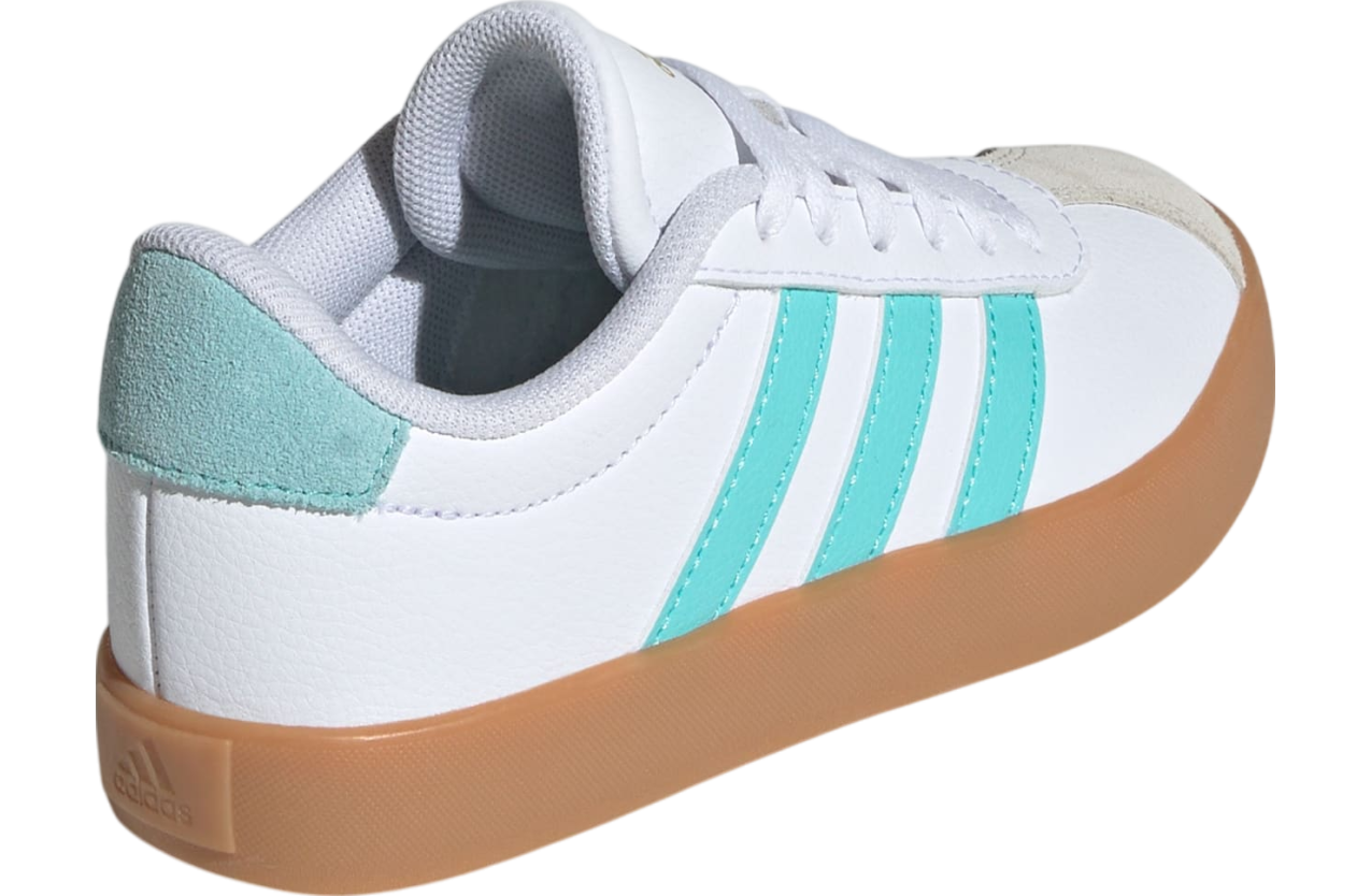 Adidas Vl Court 3.0 Gs Cloud White / Flash Aqua