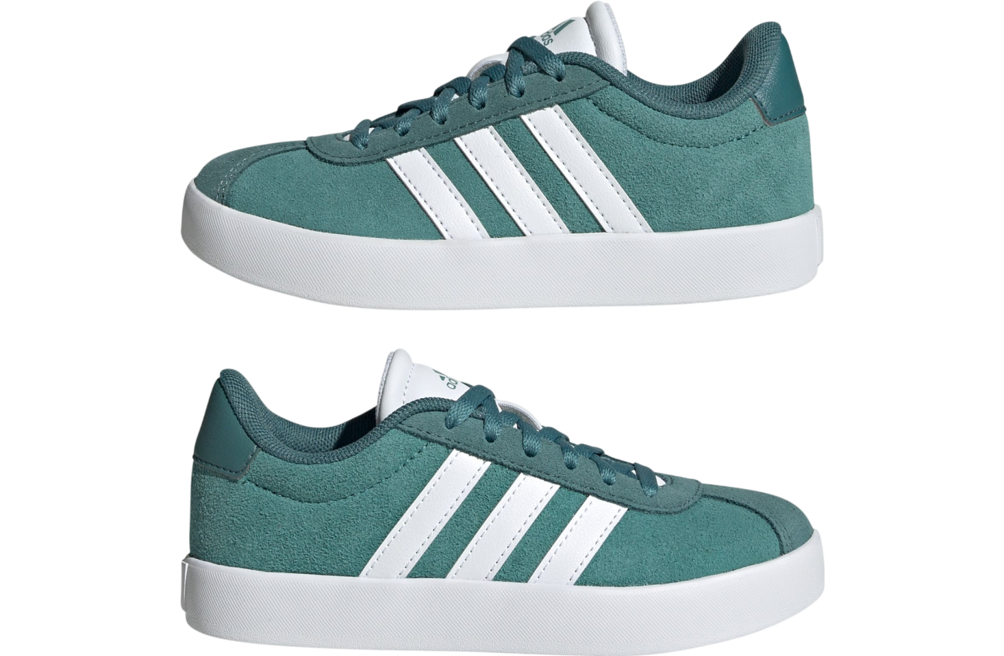 Adidas Vl Court 3.0 Gs Powder Teal / Cloud White