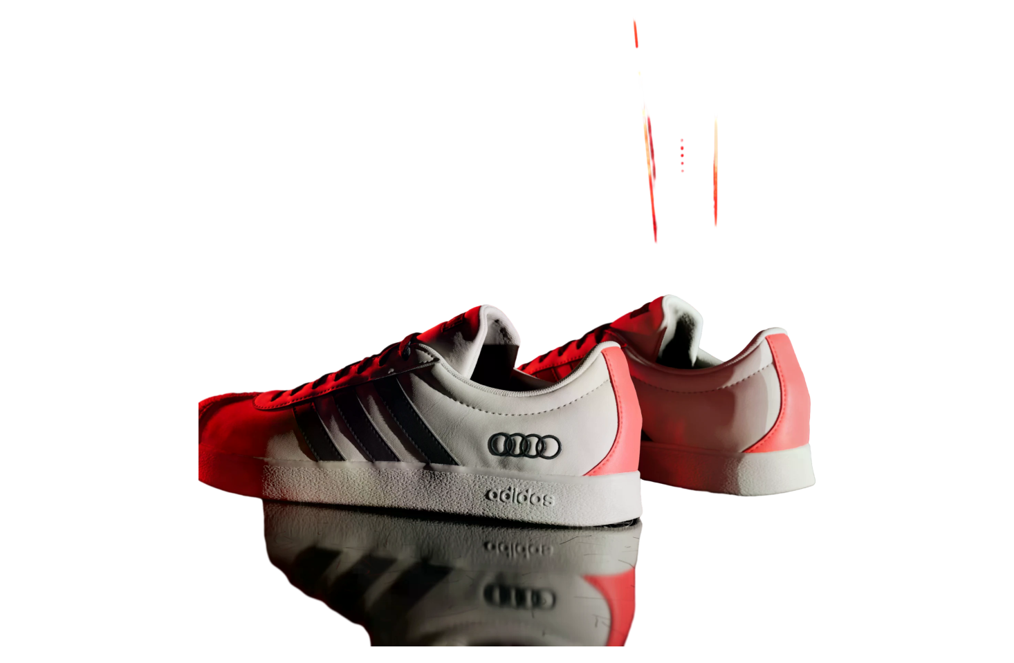 Adidas VL Court Audi Revolut F1 Team Chalk Pearl / Utility Black