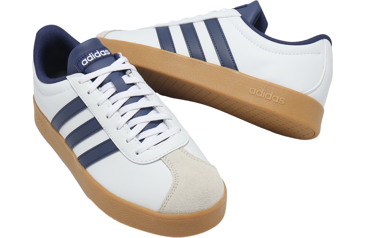 Adidas Vl Court Base Cloud White / Dark Blue