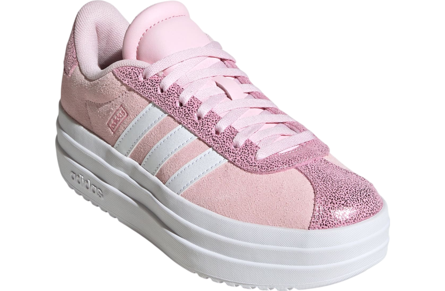 Adidas Vl Court Bold Gs Clear Pink / Cloud White