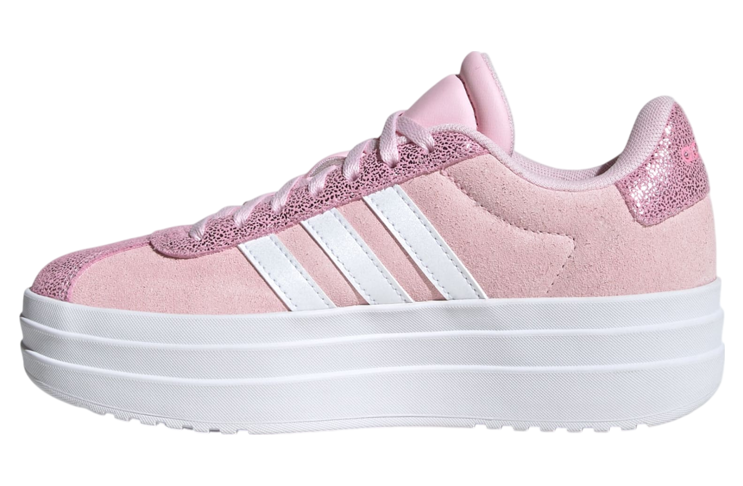 Adidas Vl Court Bold Gs Clear Pink / Cloud White