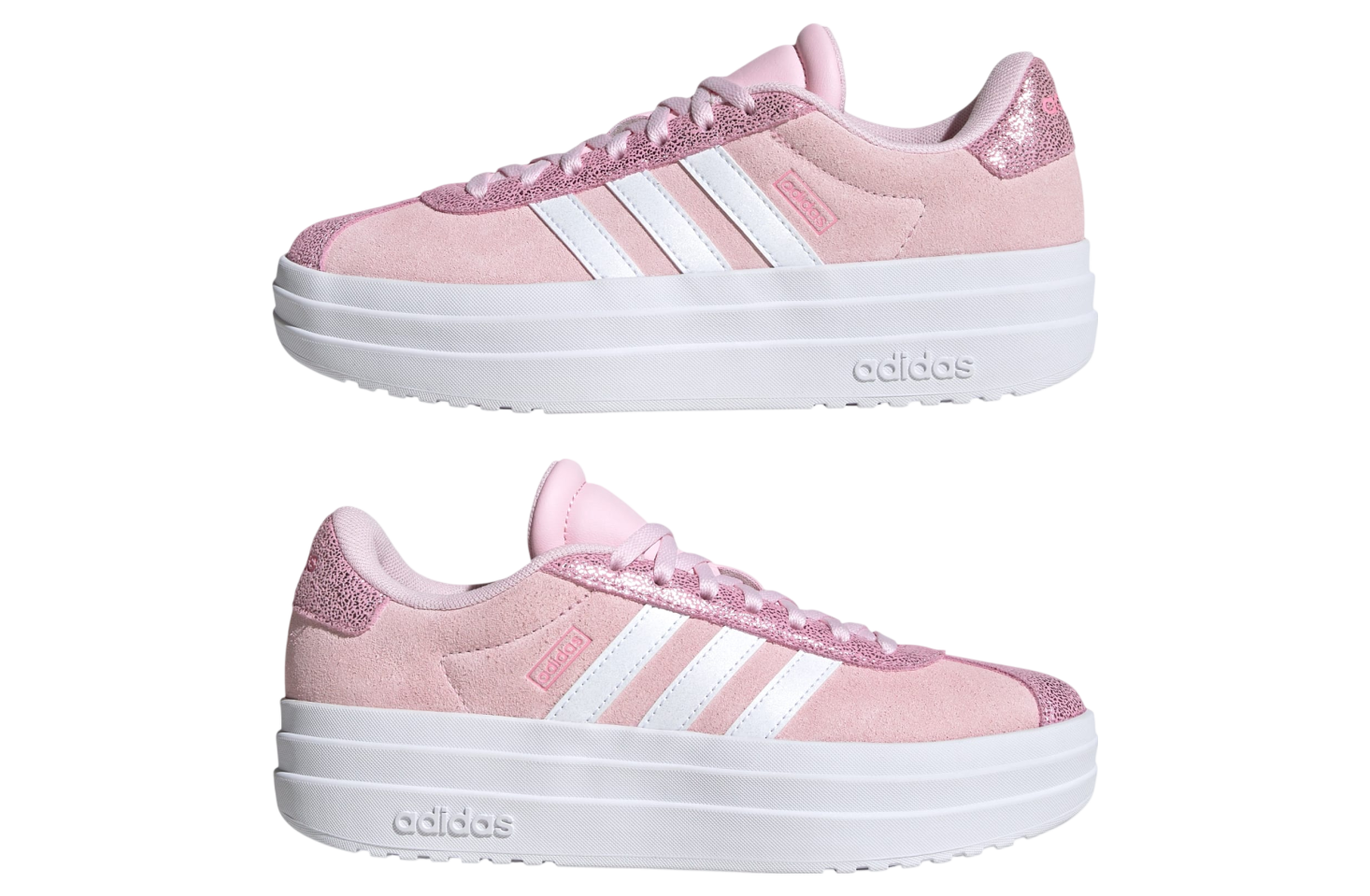 Adidas Vl Court Bold Gs Clear Pink / Cloud White