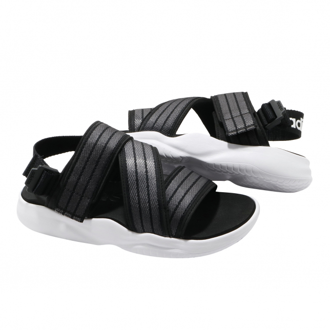 adidas WMNS 90s Sandal Core Black Grey Six EG7647 - KicksOnFire.com