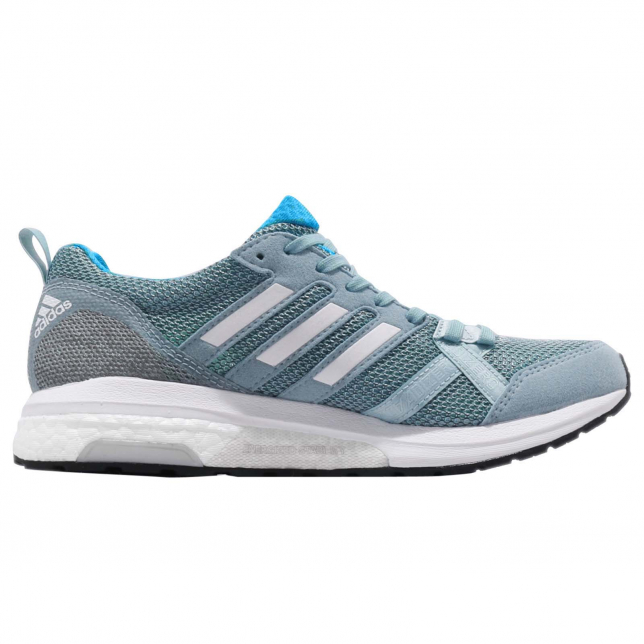 adidas WMNS Adizero Tempo 9 Ash Grey Cloud White Shock Cyan B37425