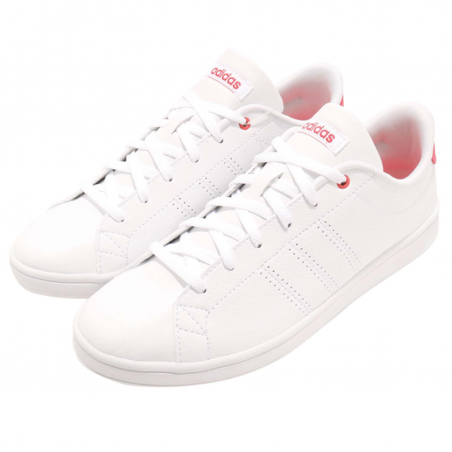 adidas WMNS Advantage Clean QT Footwear White Shock Red DB1844