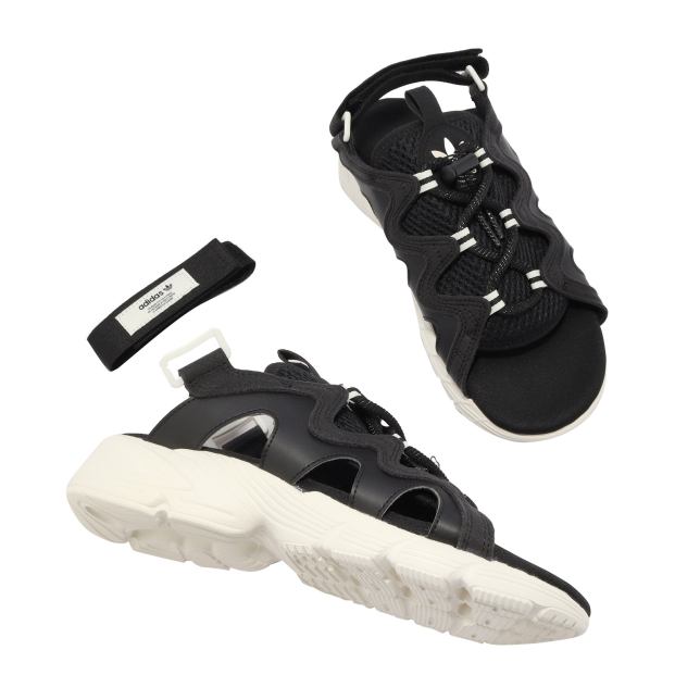 adidas WMNS Astir Sandal Core Black Off White HP9569 - KicksOnFire.com