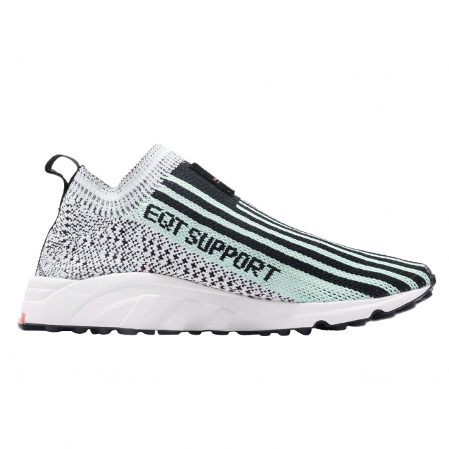 adidas EQT Support Sock Core Black Clear Mint (Women#39;s)