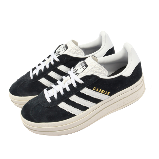 adidas WMNS Gazelle Bold Core Black Footwear White HQ6912 - KicksOnFire.com