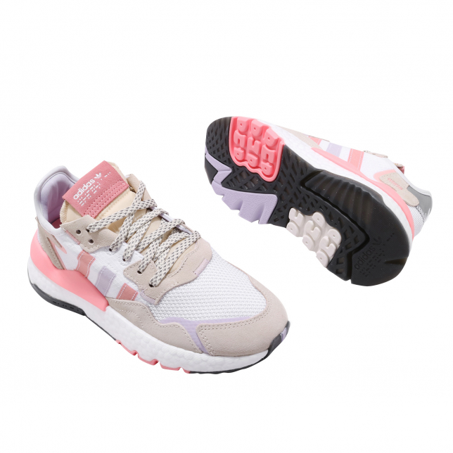 adidas WMNS Nite Jogger Footwear White Glory Pink Purple Tint