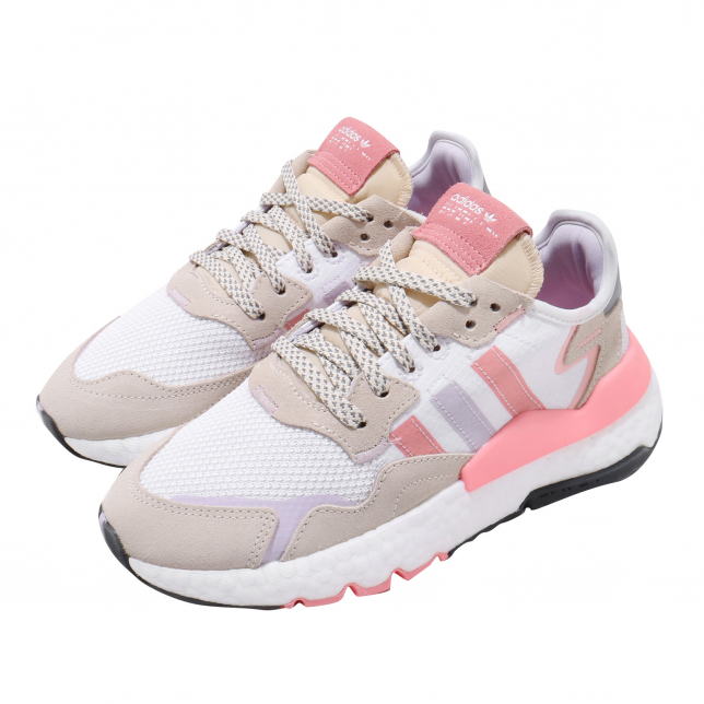 adidas WMNS Nite Jogger Footwear White Glory Pink Purple Tint - May 2020 - FX7459