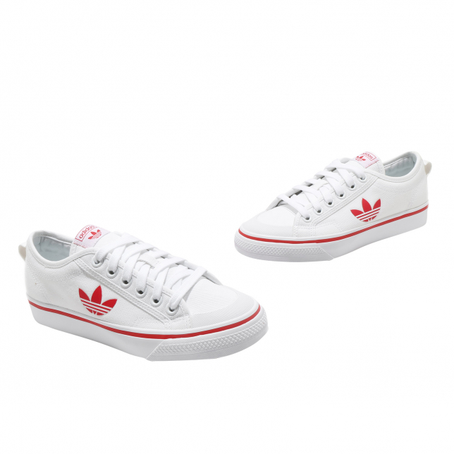 adidas WMNS Nizza Trefoil Footwear White Red