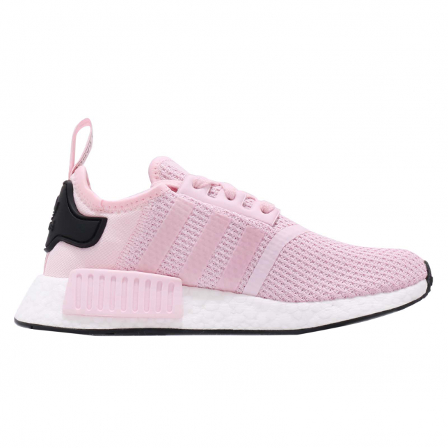 adidas nmd r1 black white clear pink