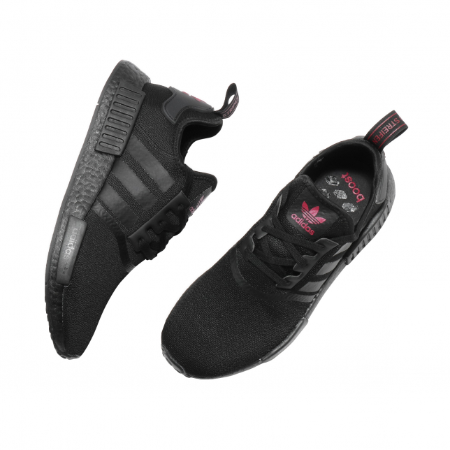 adidas WMNS NMD R1 Core Black Scarlet FY9387