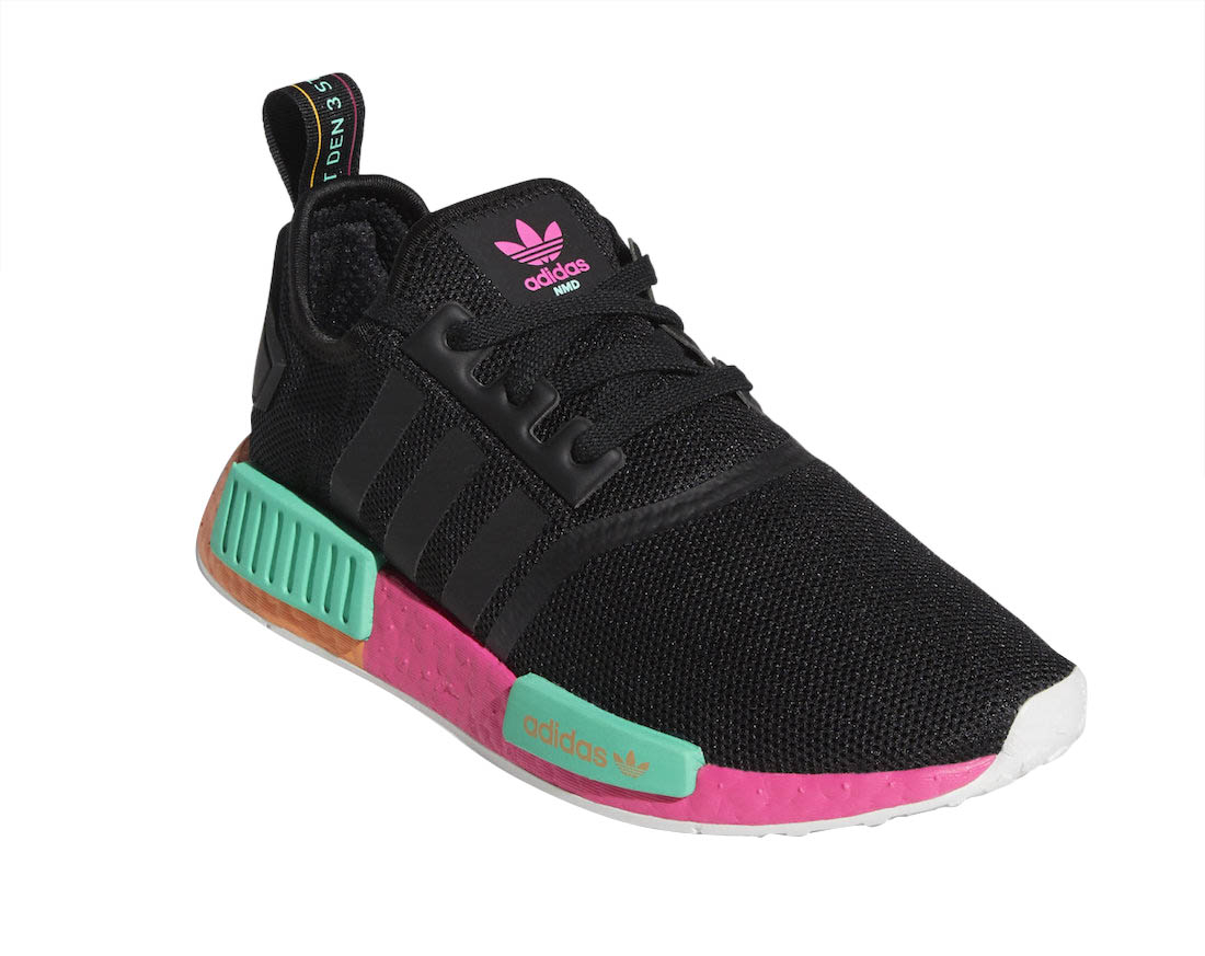 adidas WMNS NMD R1 Core Black Shock Pink FX4459