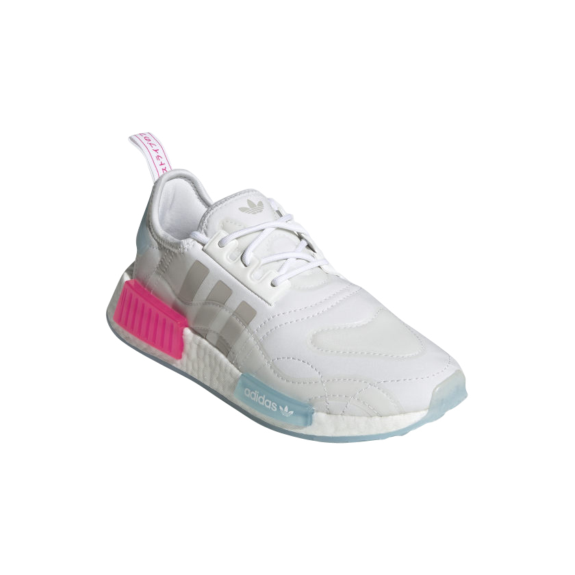 Pink and shop white adidas nmd