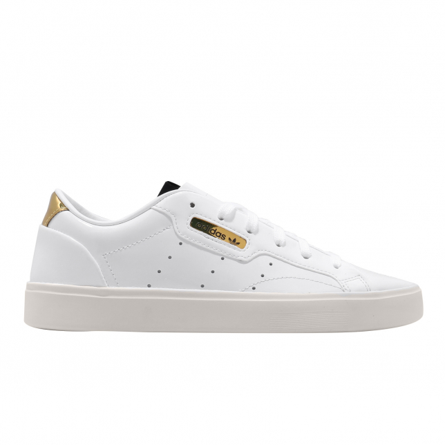 adidas WMNS Sleek Cloud White Crystal White Gold Metallic