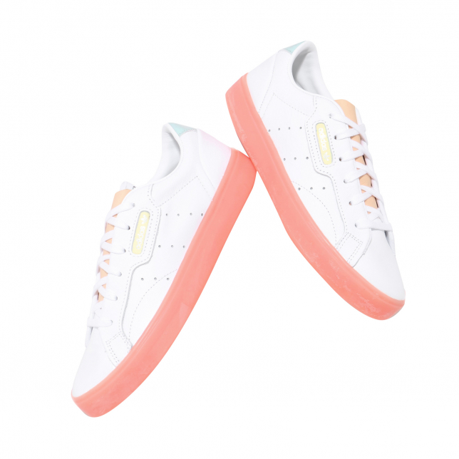 adidas WMNS Sleek Footwear White Signal Coral