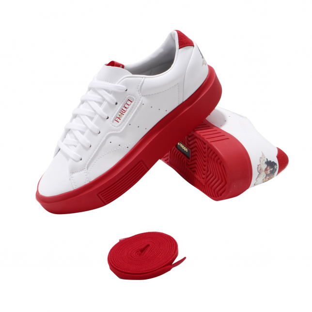 adidas WMNS Sleek Super Footwear White Red - Oct 2019 - EE4719