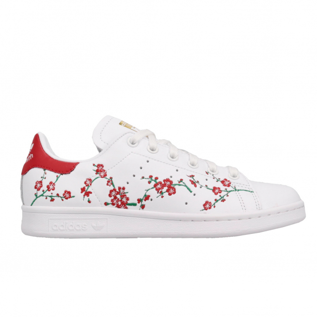 adidas WMNS Stan Smith Footwear White Scarlet