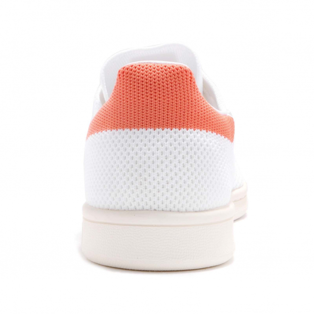 adidas WMNS Stan Smith Primeknit Footwear White Semi Flash Orange - Mar 2018 - BY2980
