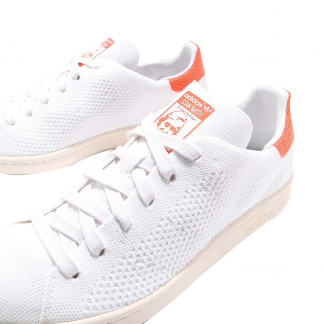 adidas WMNS Stan Smith Primeknit Footwear White Semi Flash Orange - Mar 2018 - BY2980