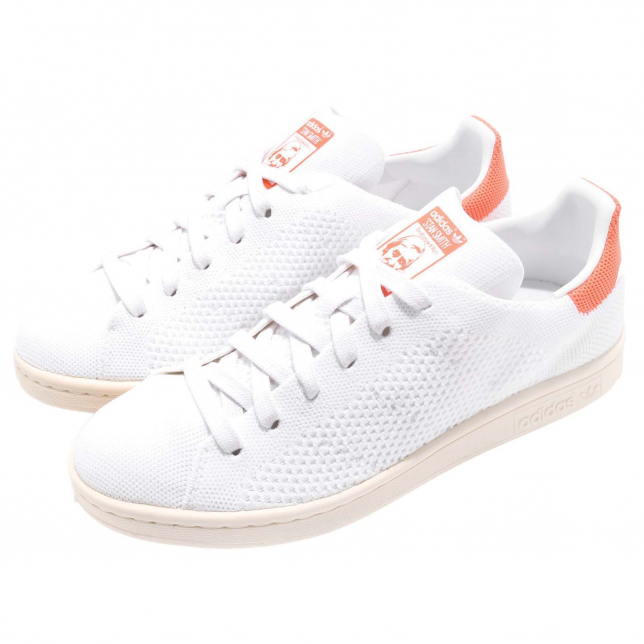 BUY Adidas WMNS Stan Smith Primeknit Footwear White Semi Flash Orange |  Kixify Marketplace