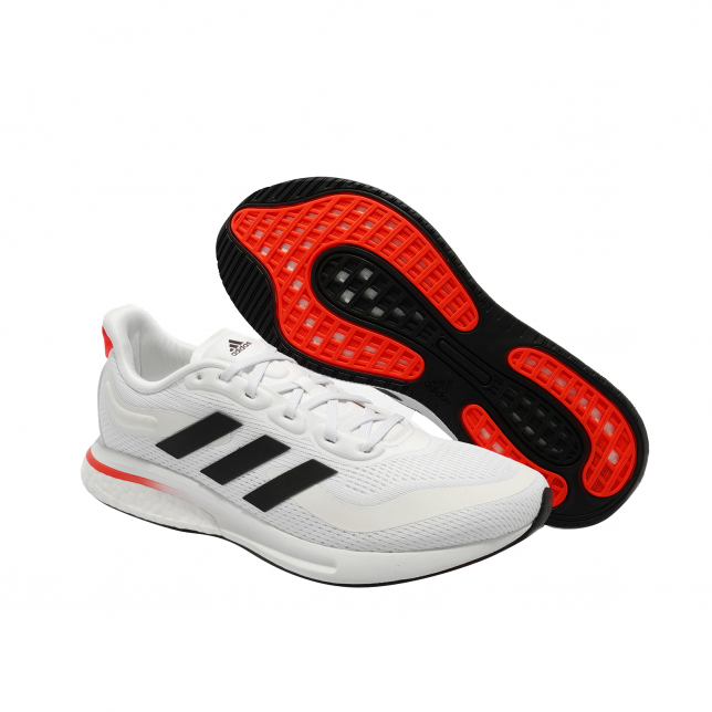 adidas WMNS Supernova Footwear White Solar Red