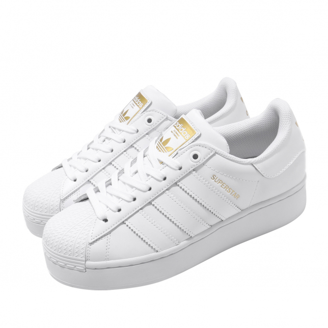 white and gold superstar adidas