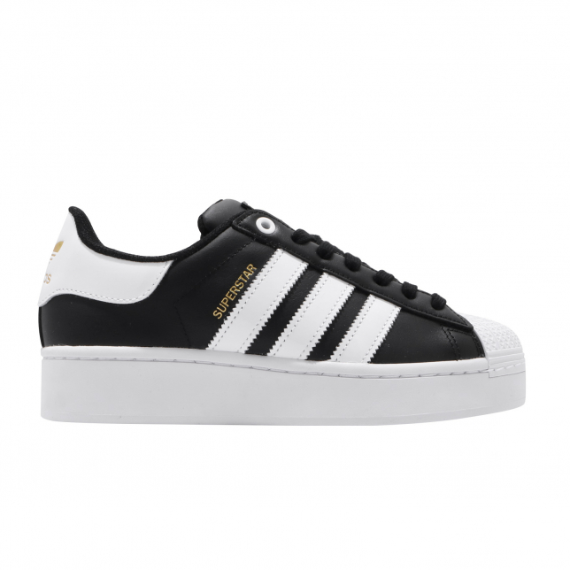 adidas WMNS Superstar Bold Core Black White Gold Metallic