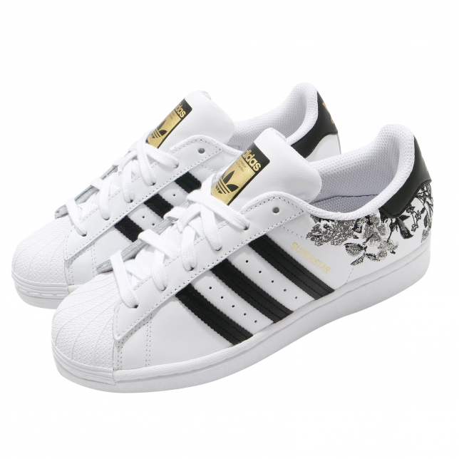 adidas WMNS Superstar Floral Footwear White Core Black FX3600