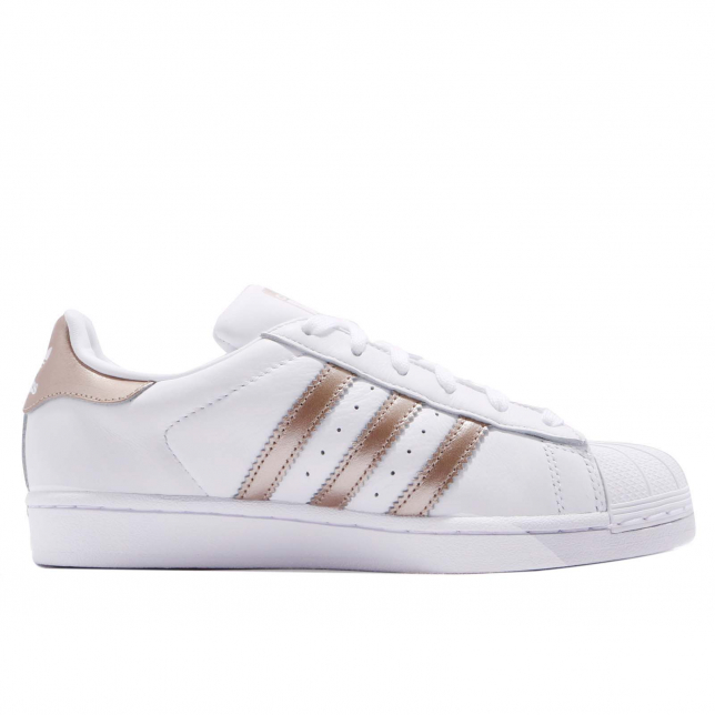 white and gold adidas shoes