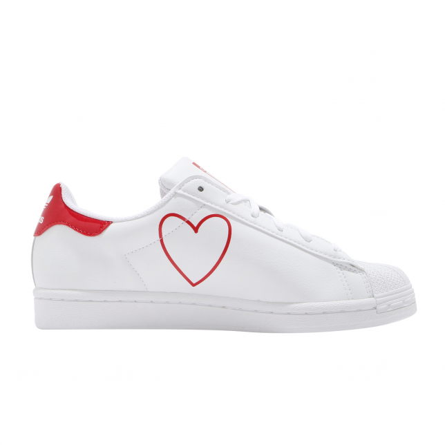 adidas WMNS Superstar Footwear White Scarlet