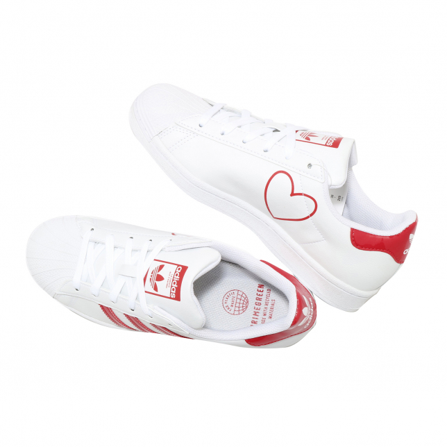 adidas WMNS Superstar Footwear White Scarlet