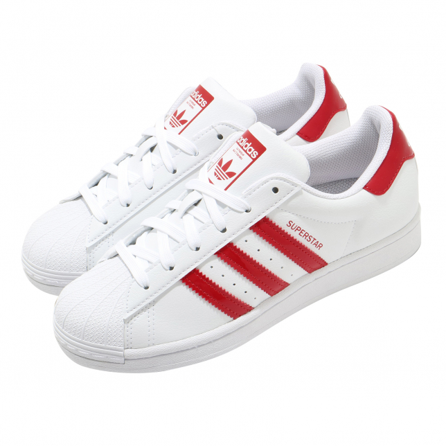 adidas WMNS Superstar Footwear White Scarlet