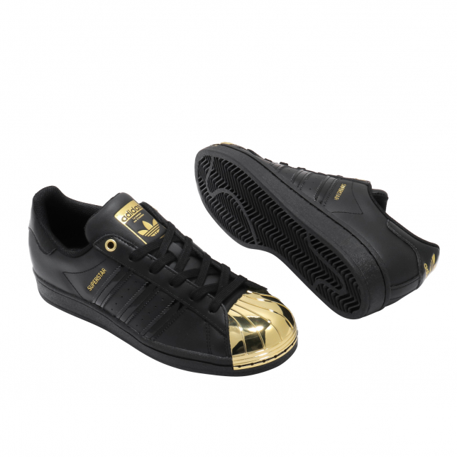 Adidas Superstar Metal Toe Black Gold Metallic (Women's)