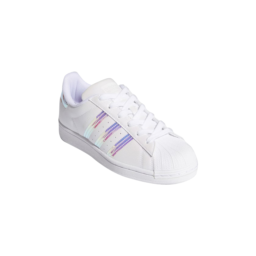 Adidas superstar on sale athletic shoe white/iridescent