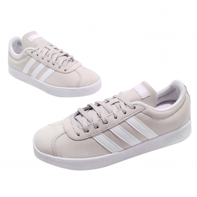 adidas WMNS VL Court 2.0 Chalk Pearl Footwear White Aero Pink