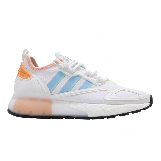 adidas WMNS ZX 2K Boost Core White Hazy Sky Glow Pink