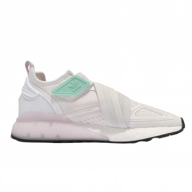 adidas WMNS ZX 2K Boost Lite Footwear White Grey Two Purple Tint - May 2021 - G55647