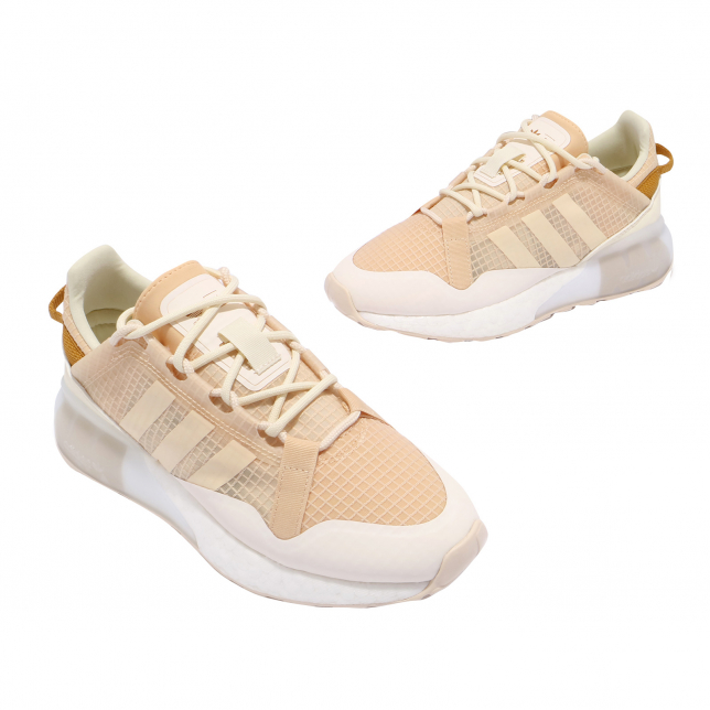 adidas WMNS ZX 2K Boost Pure Halo Amber Halo Ivory S42634 