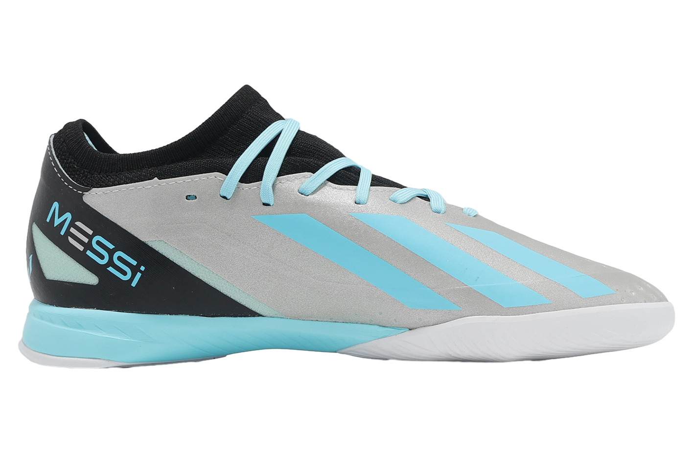 Adidas X Crazyfast Messi.3 IN Silver Metallic / Bliss Blue