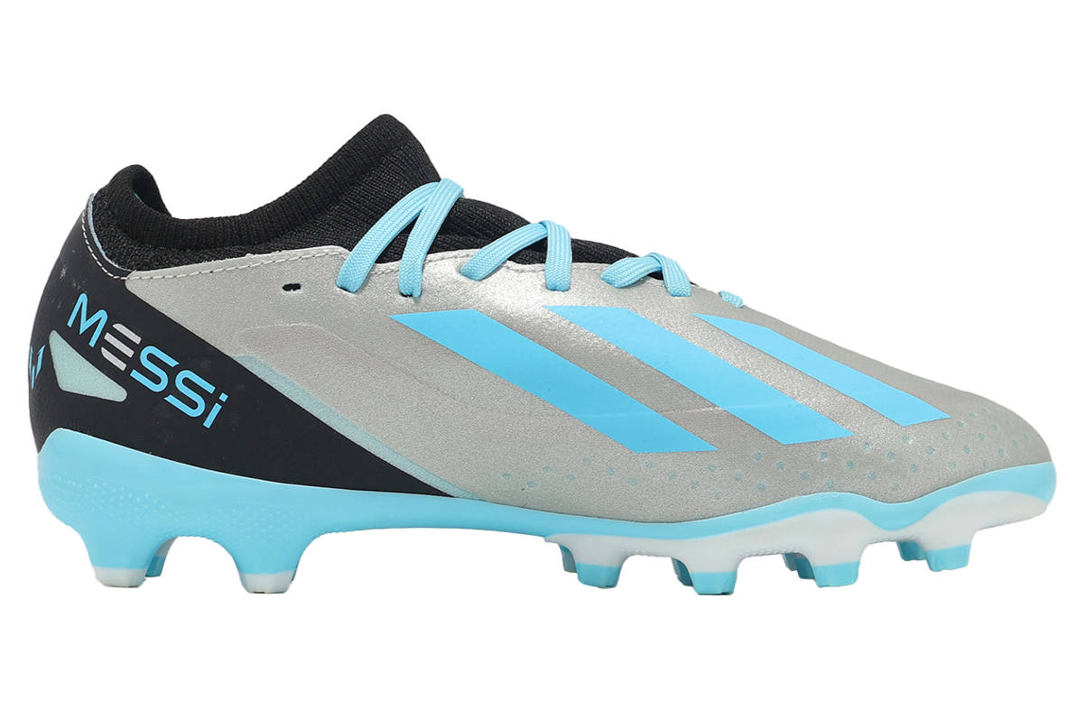 Adidas X Crazyfast Messi.3 MG GS Silver Metallic / Bliss Blue