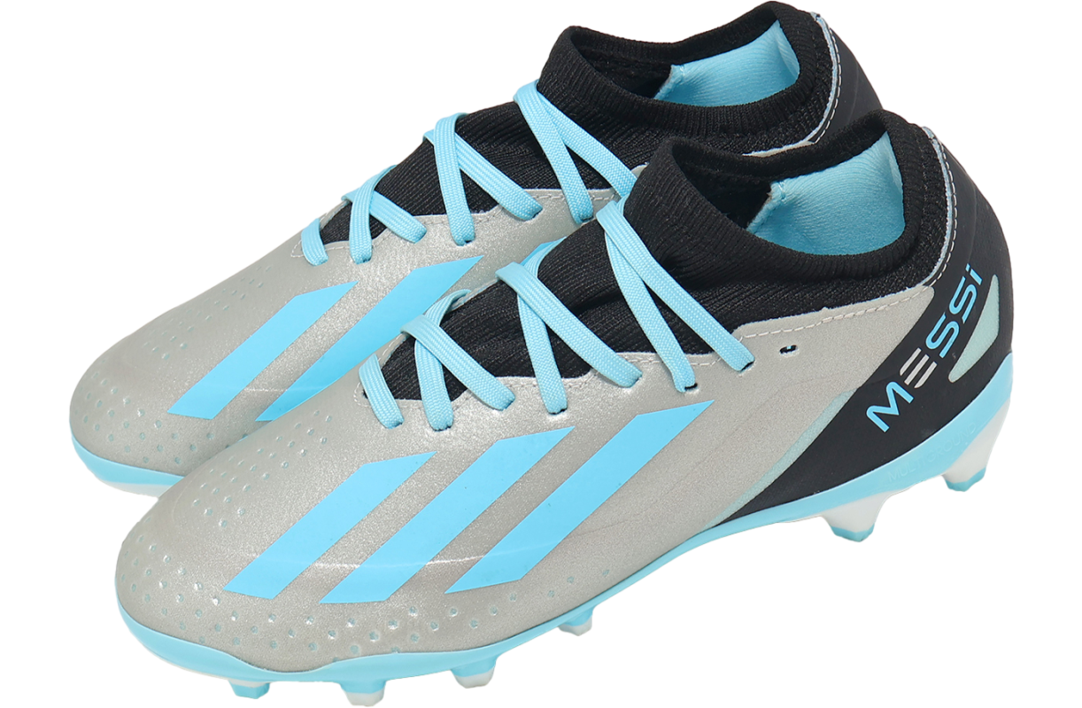 Adidas X Crazyfast Messi.3 MG GS Silver Metallic / Bliss Blue