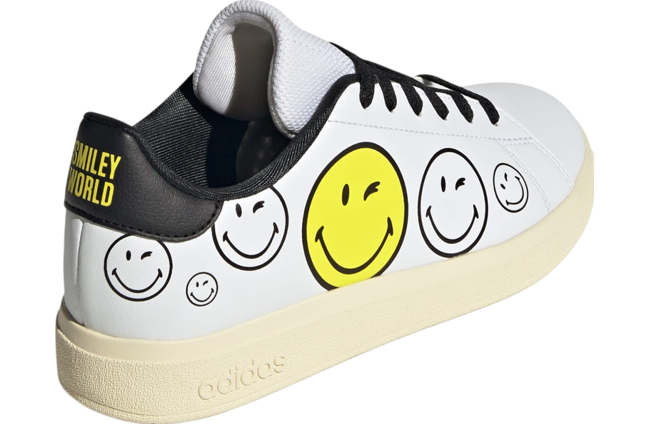 Adidas x Smiley Advantage Base 2.0 GS Cloud White / Bright Yellow