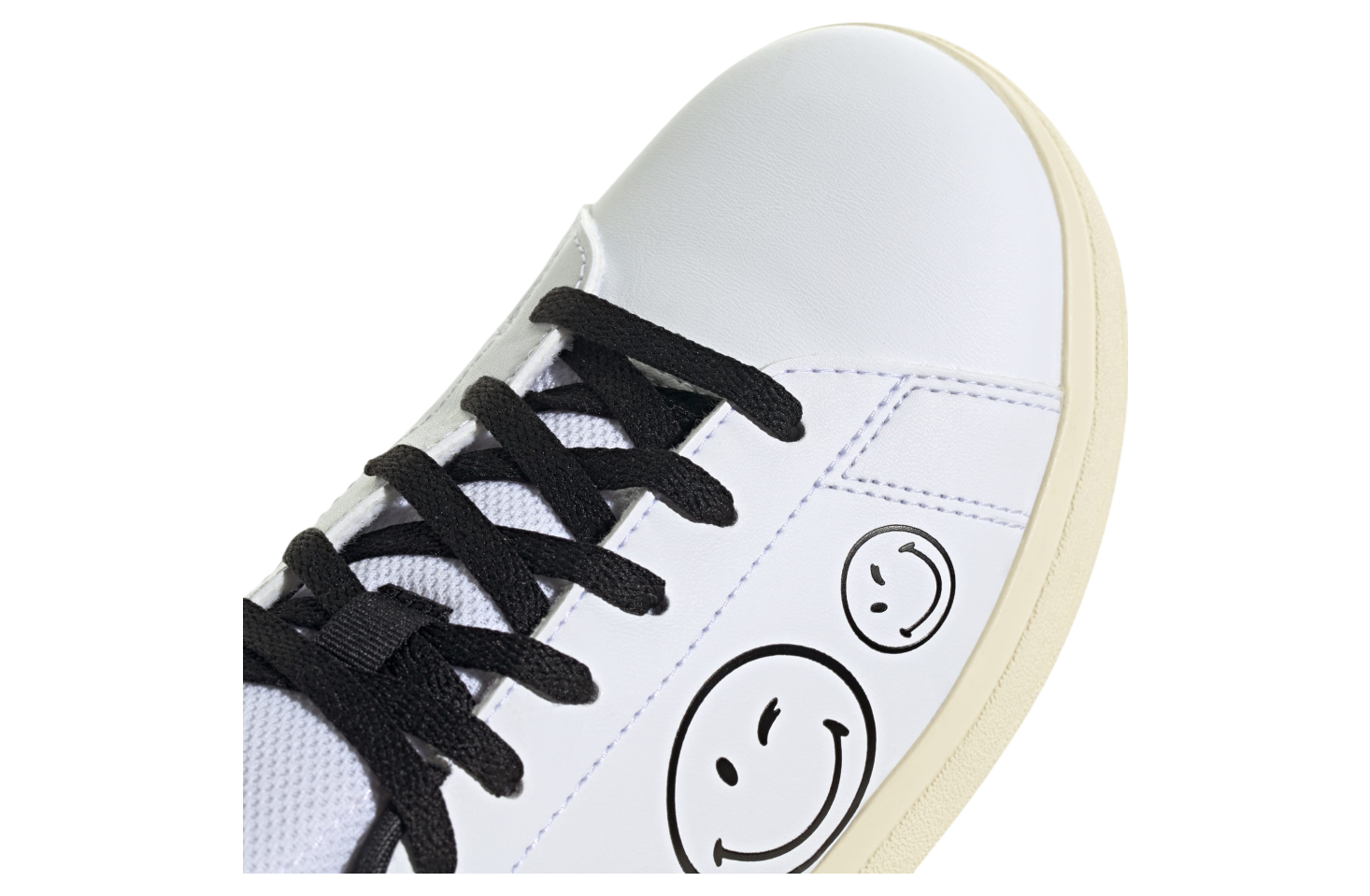 Adidas x Smiley Advantage Base 2.0 GS Cloud White / Bright Yellow