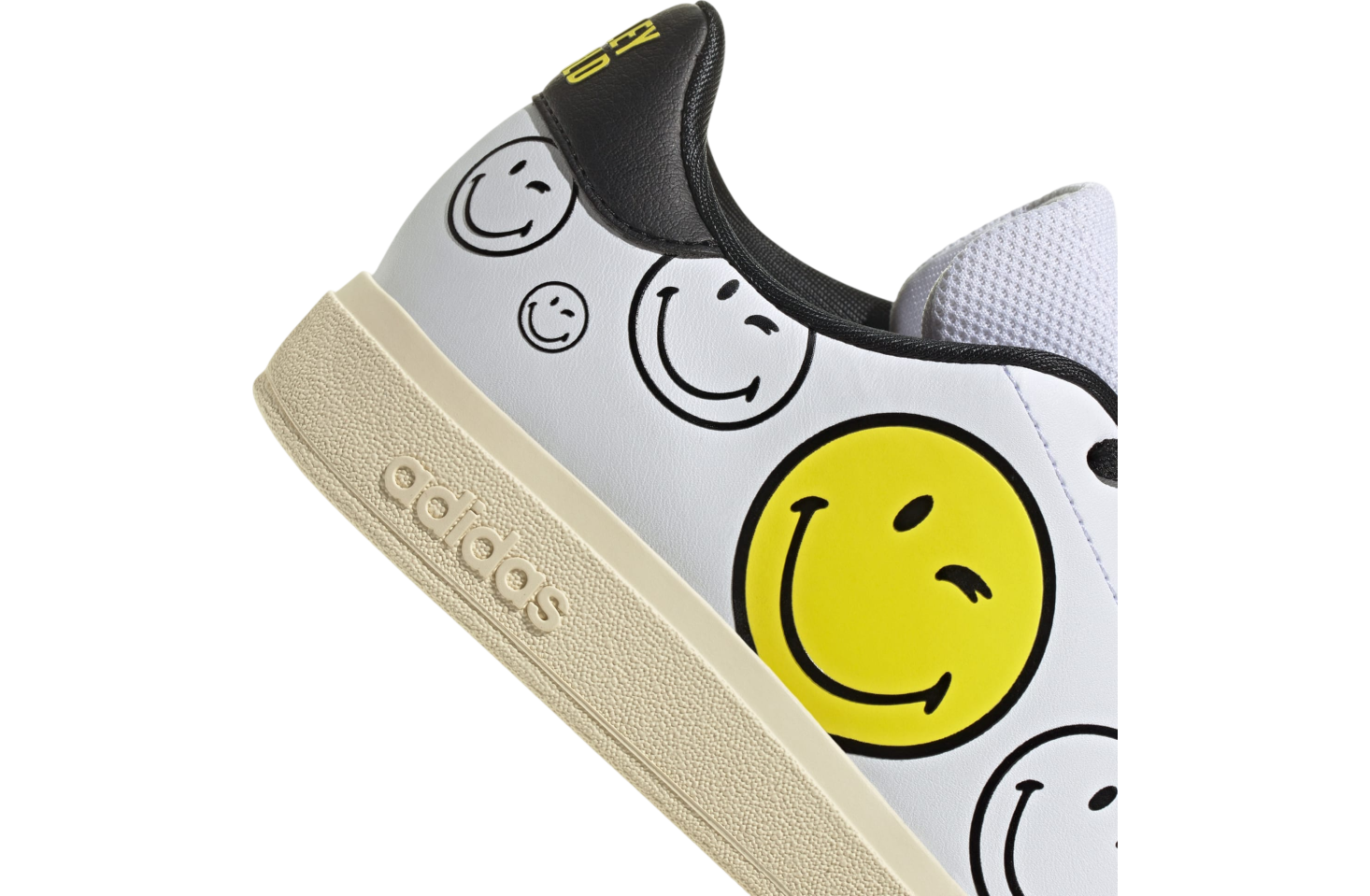 Adidas x Smiley Advantage Base 2.0 GS Cloud White / Bright Yellow