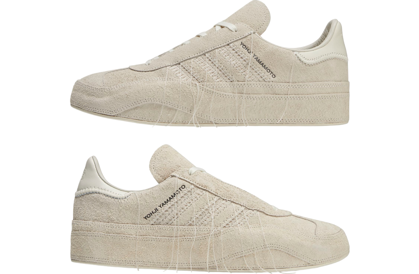 Adidas Y-3 Gazelle Triple Off White