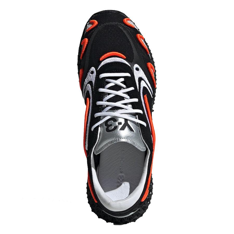 adidas Y-3 Runner 4D Black Orange FU9208 - KicksOnFire.com